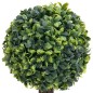 Plantas bolas de buxo artificiais c/ vasos 2 pcs 41 cm verde