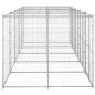 Canil de exterior 12,1 m² aço galvanizado