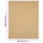 Tapete sisal natural 80x100 cm