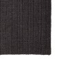 Tapete sisal natural 66x250 cm preto