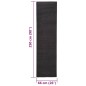 Tapete sisal natural 66x250 cm preto