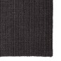 Tapete sisal natural 100x350 cm preto