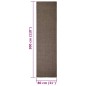 Tapete sisal natural 80x300 cm castanho