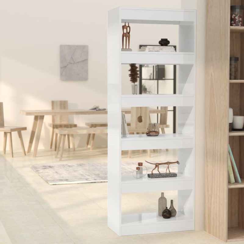 Estante/divisória 60x30x166 cm contraplacado branco brilhante-Estantes para livros-Home Retail