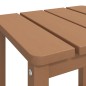 Mesa de jardim Adirondack 38x38x46 cm PEAD castanho