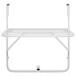 Mesa para varanda 60x40 cm aço branco