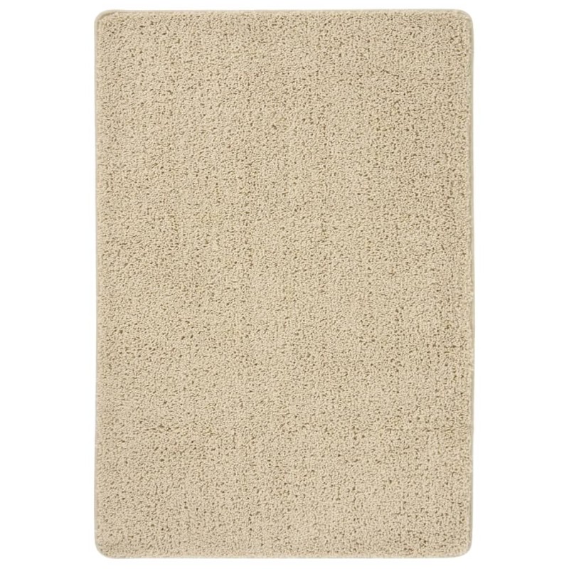 Tapete shaggy 120x170 cm antiderrapante cor creme-Tapetes-Home Retail