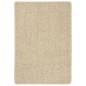 Tapete shaggy 120x170 cm antiderrapante cor creme