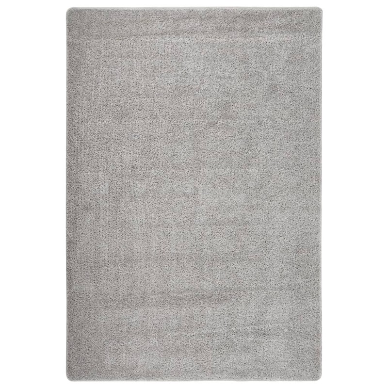 Tapete shaggy 120x170 cm antiderrapante cinzento-claro-Tapetes-Home Retail