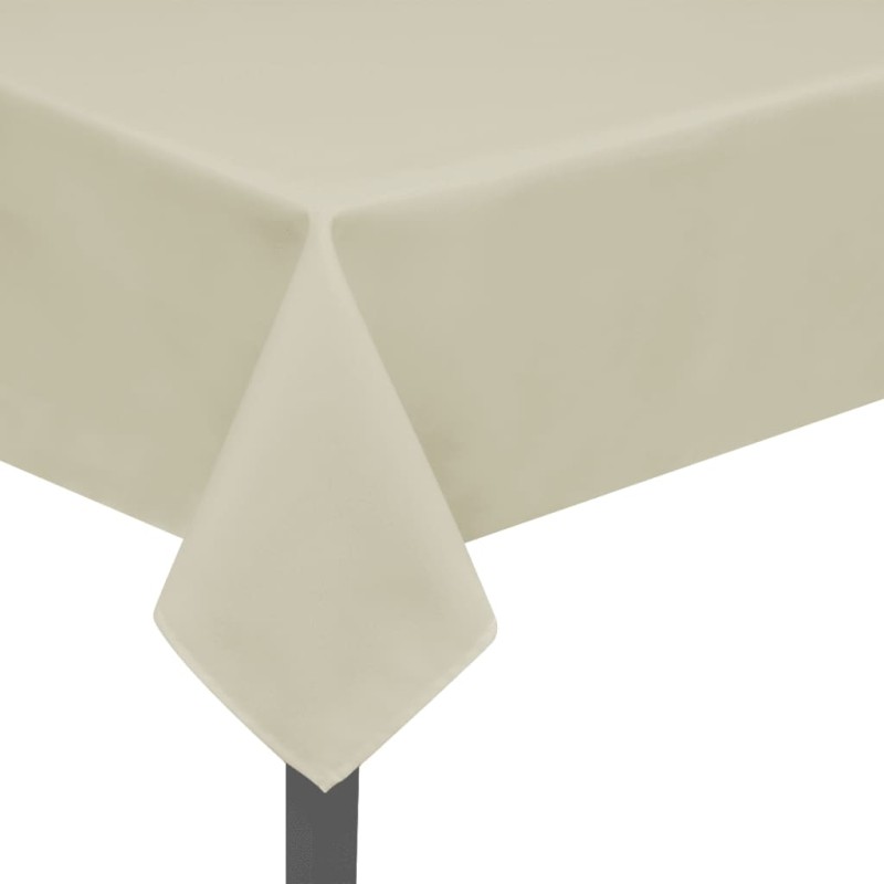 Toalhas de mesa 5 pcs 170x130 cm creme-Capas de sofás-Home Retail