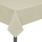 Toalhas de mesa 5 pcs 170x130 cm creme