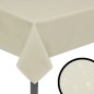 Toalhas de mesa 5 pcs 170x130 cm creme