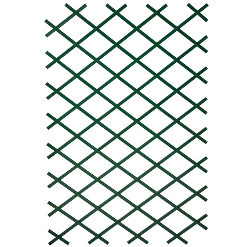 Nature Treliça de jardim 100x200 cm PVC verde 6040704-Arcos, treliças e pérgolas de jardim-Home Retail