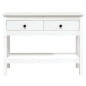 Mesa consola 100x35x75 cm pinho maciço branco