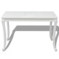 Mesa de jantar 116x66x76 cm branco brilhante