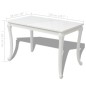 Mesa de jantar 116x66x76 cm branco brilhante