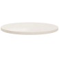 Tampo de mesa pinho maciço Ø60x2,5 cm branco