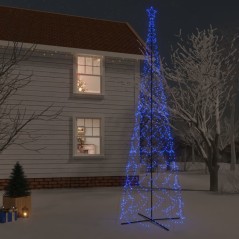 Árvore de Natal em cone 3000 luzes LED 230x800 cm azul