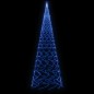 Árvore de Natal com espigão 3000 luzes LED 800 cm azul