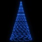 Árvore de Natal mastro de bandeira 3000 LEDs 800 cm azul