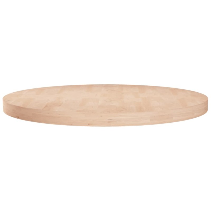 Tampo de mesa redondoØ70x4 cm carvalho maciço não tratado-Tampos de mesa-Home Retail