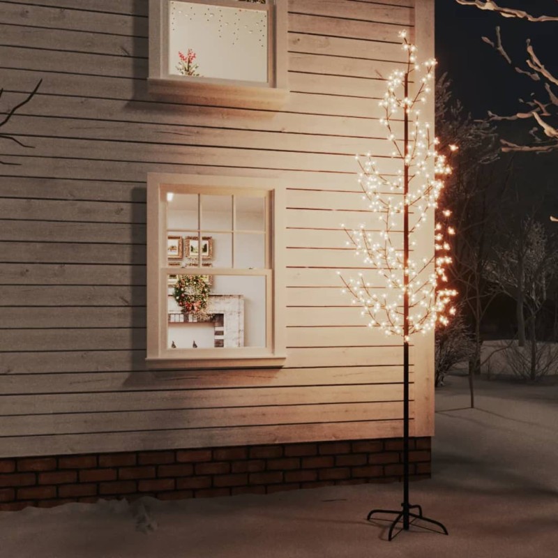 Cerejeira com 368 luzes LEDs 300 cm branco quente-Árvores de Natal-Home Retail