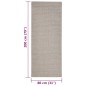 Tapete sisal natural 80x200 cm cor areia