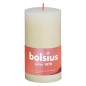 Bolsius Velas rústicas cilíndricas Shine 4 pcs 130x68 mm pérola suave