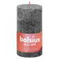 Bolsius Velas rústicas cilíndri. Shine 4pcs 130x68mm cinza tempestade