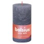 Bolsius Velas rústicas cilíndricas Shine 4pcs 130x68mm azul crepúsculo