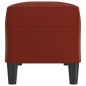 Banco 100x35x41 cm couro artificial vermelho tinto