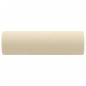 Almofadas decorativas 2 pcs Ø15x50 cm tecido cor creme