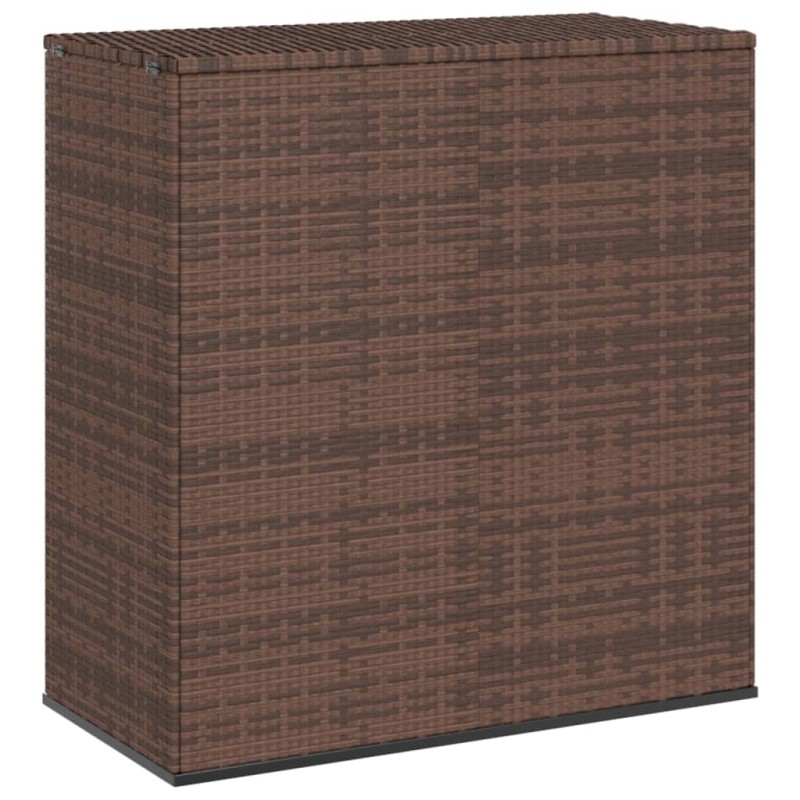 Caixa para almofadões de jardim 100x49x103,5cm vime PE castanho-Baús para armazenamento exterior-Home Retail