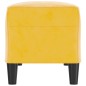 Banco 100x35x41 cm veludo amarelo