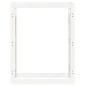 Suporte para lenha 80x25x100 cm pinho maciço branco