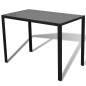 Conjunto mesa de jantar 5 pcs preto