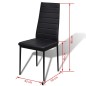 Conjunto mesa de jantar 5 pcs preto