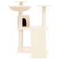 Árvore para gatos c/ postes arranhadores sisal 83 cm cor creme