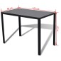 Conjunto mesa de jantar 5 pcs preto