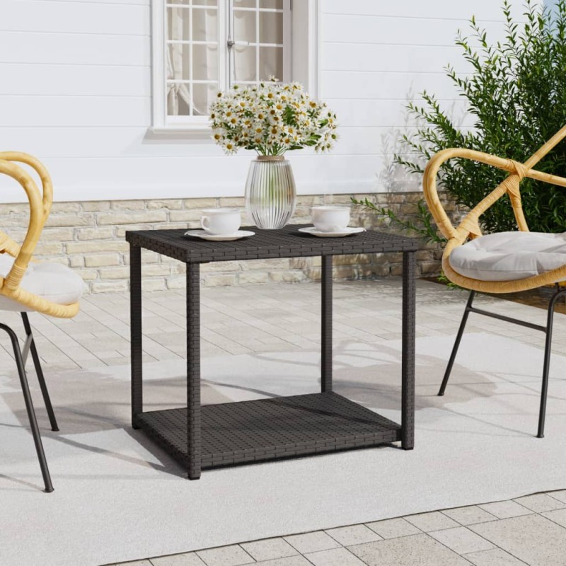 Mesa de apoio 55x45x49 cm vime PE preto-Mesas de apoio-Home Retail