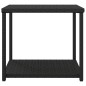 Mesa de apoio 55x45x49 cm vime PE preto