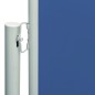 Toldo lateral retrátil para pátio 117x600 cm azul