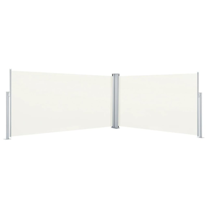 Toldo lateral retrátil 160x600 cm cor creme-Guarda-sóis e telas de varanda-Home Retail