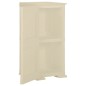 Armário de plástico 40x43x85,5 cm design de madeira branco nata