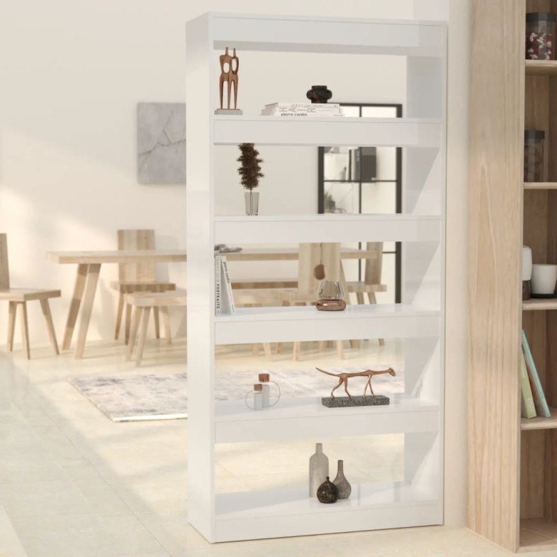 Estante/divisória 80x30x166 cm contraplacado branco brilhante-Estantes para livros-Home Retail