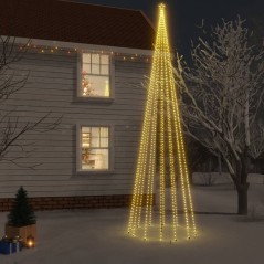 Árvore de Natal com espigão 1134 luzes LED 800 cm branco quente