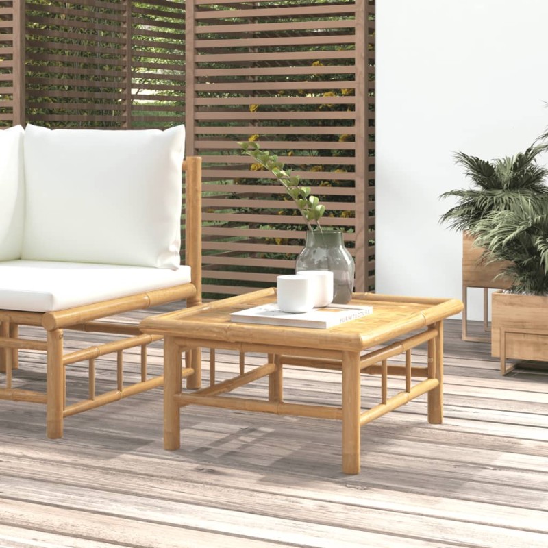 Mesa de jardim 65x55x30 cm bambu-Unidades de sofá com módulos externos-Home Retail