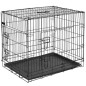 @Pet Transportadora para cães metal 63x44x50,5 cm preto 15001