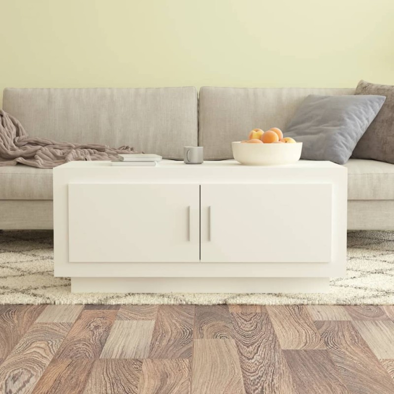 Mesa de centro 102x50x45 cm derivados de madeira branco-Mesas de centro-Home Retail