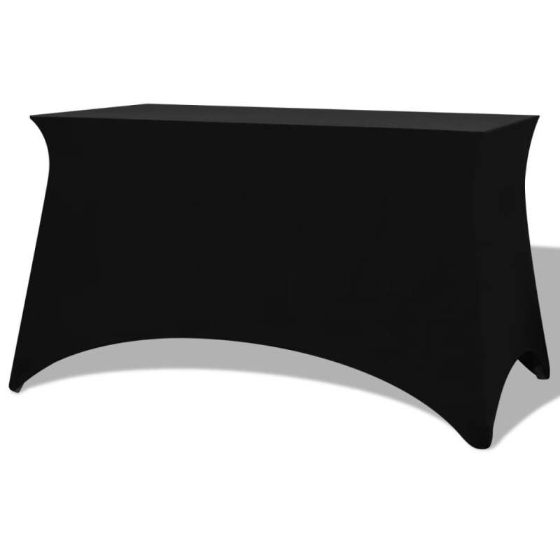 Capa extensível para mesa 2 pcs 183x76x74 cm preto-Capas de sofás-Home Retail